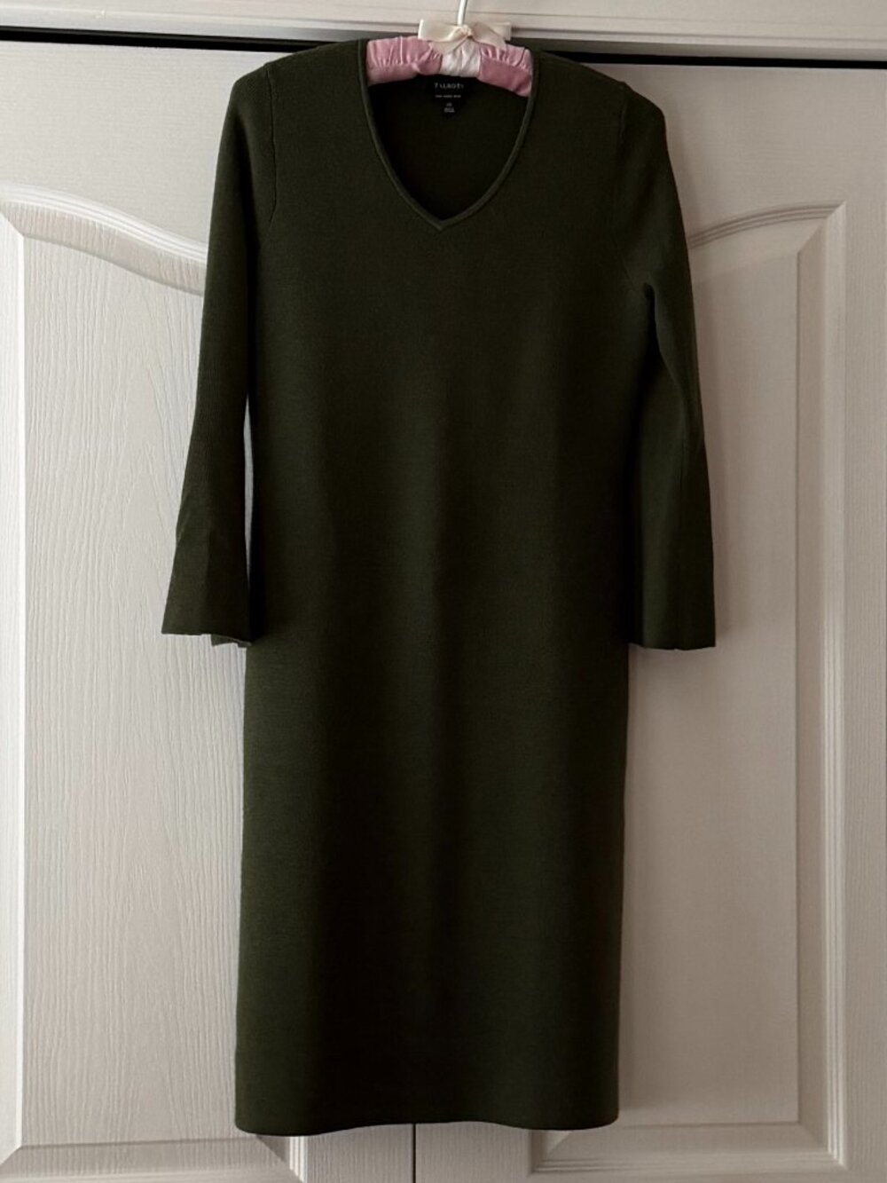Talbots Olive Green Knit Dress